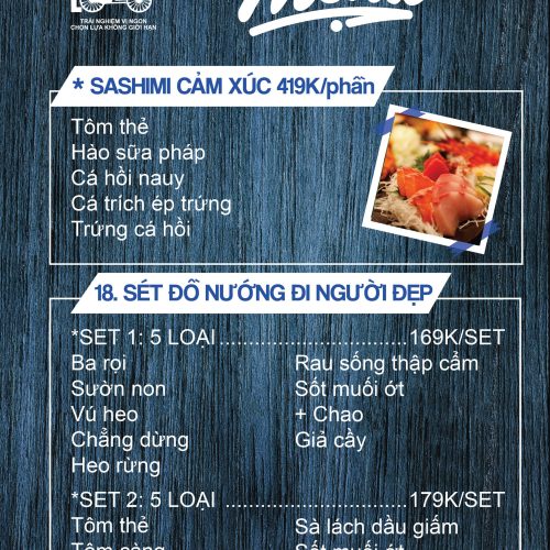 Sashimi - Set Đồ Nướng